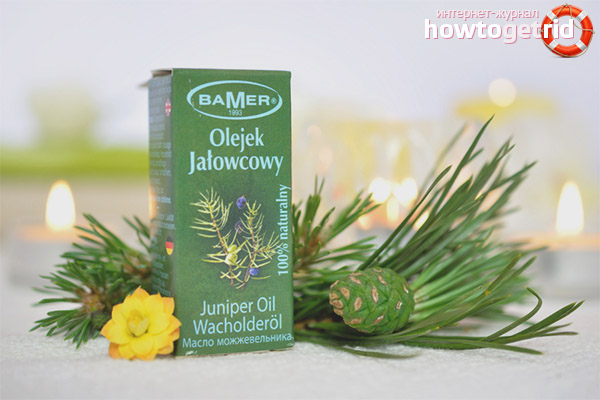 Penggunaan minyak juniper secara luaran dan dalaman