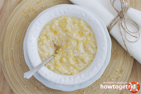 Porridge di mais allattamento al seno