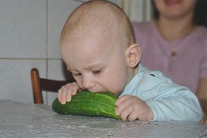 I hvilken alder kan et barn få agurker