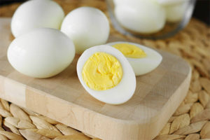 Ovos cozidos para perda de peso